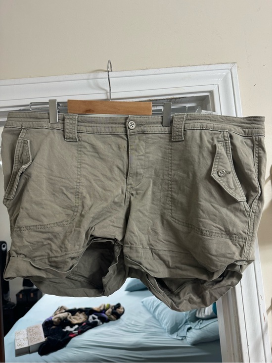 torrid Pants - torrid Olive Green Utility Shorts with Star Trim